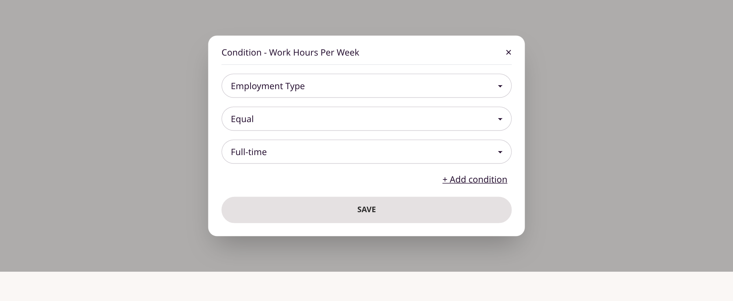 Configure the condition illustration